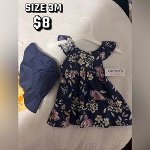 Baby girl dress with hat